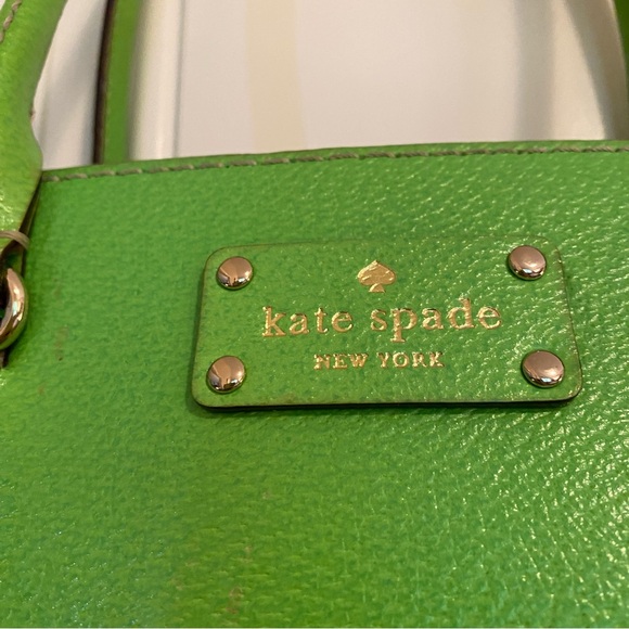 Kate Spade Wellesley Quinn handbag in Apple Green leather & dust cover - Picture 4 of 16